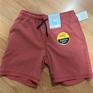 Cat & Jack Boys Quick Dry Stretch Pull-On Shorts Rust S(6/7)Pockets…62